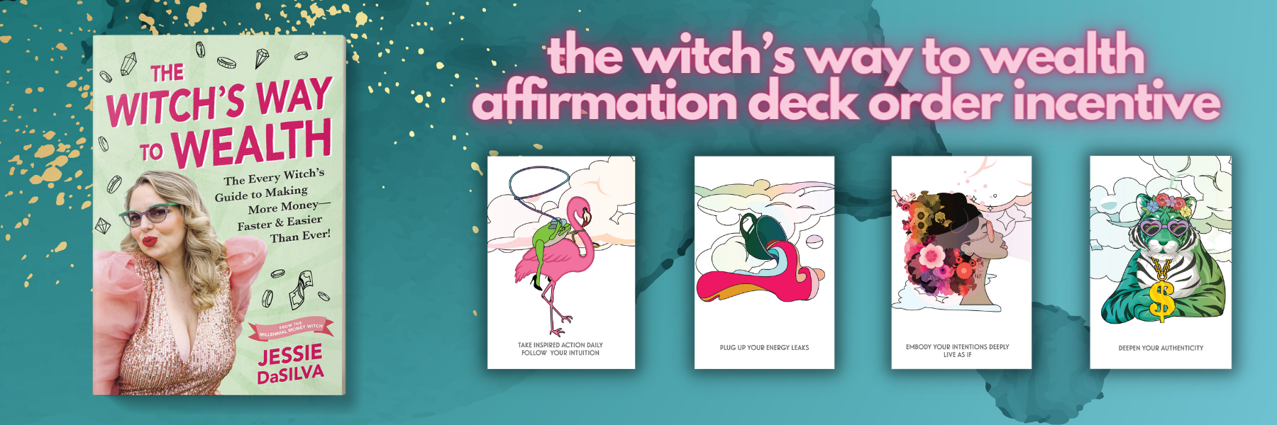 The Witch's Way to Wealth — affirmation deck square social asset